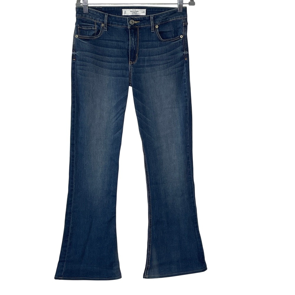 ABERCROMBIE AND FITCH WOMEN'S FLARE MID RISE DENIM SIZE 30